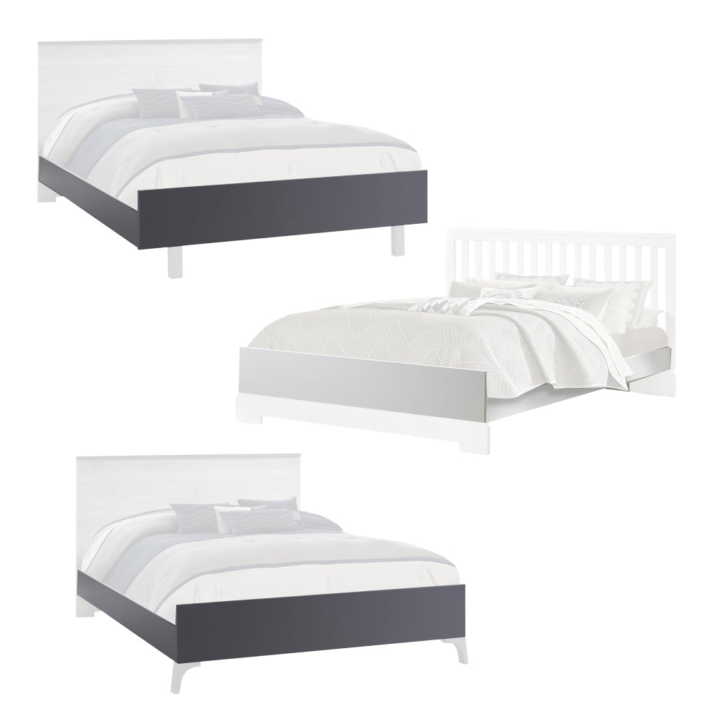 Tulip Double Bed Conversion Rail Kit and Low Profile Footboard for Metro/Urban/Olson Collection