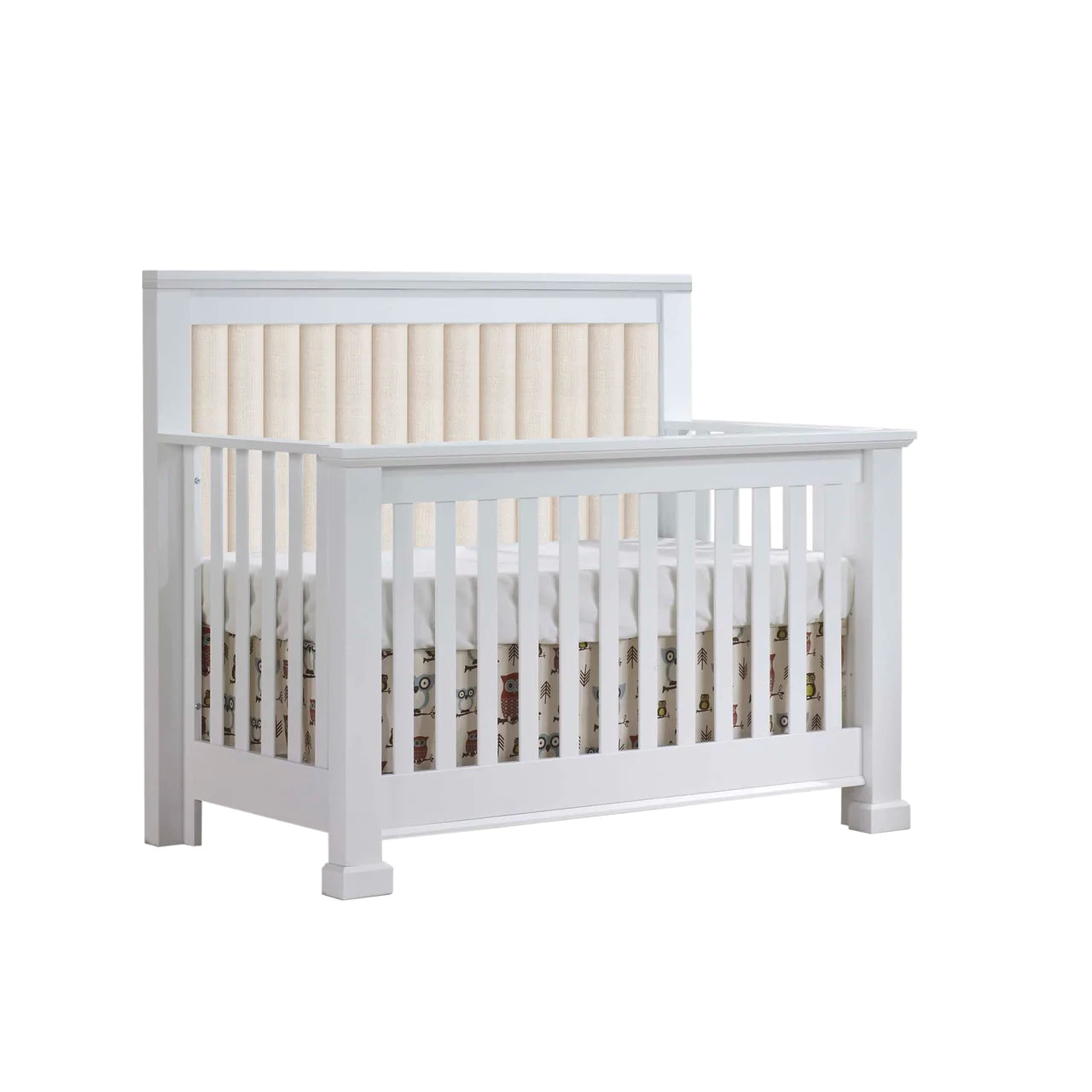Natart Taylor 5-in-1 Convertible Crib White