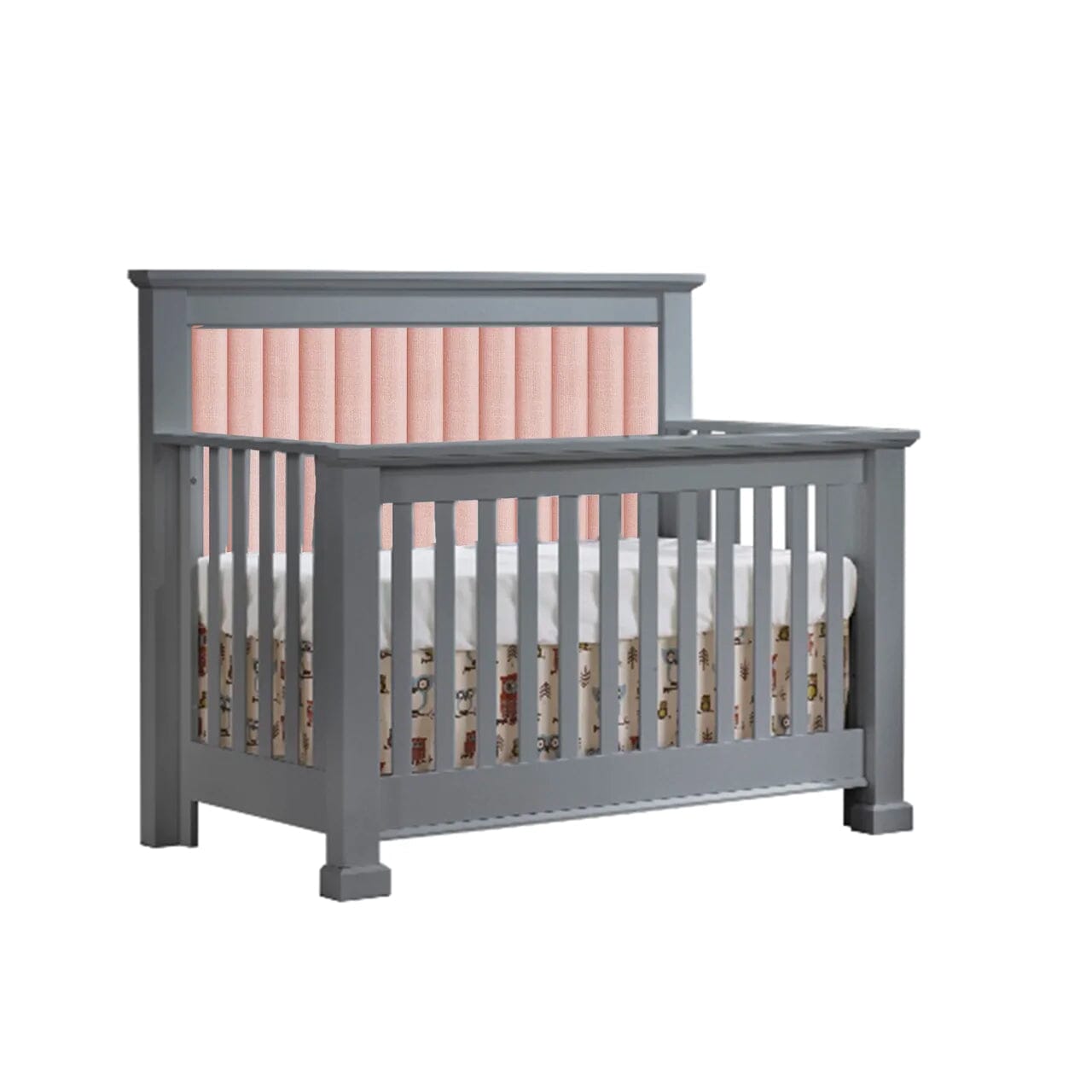 Natart Taylor 5-in-1 Convertible Crib Elephant Grey