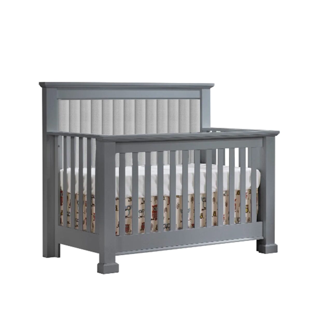 Natart Taylor 5-in-1 Convertible Crib Elephant Grey
