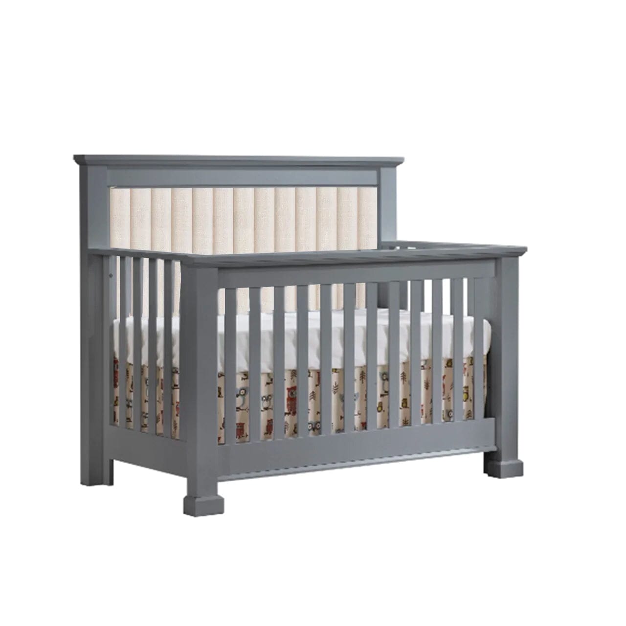 Natart Taylor 5-in-1 Convertible Crib Elephant Grey